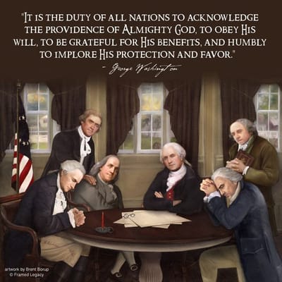 General Washington on the Invocation of Prayer for Protection and Blessings