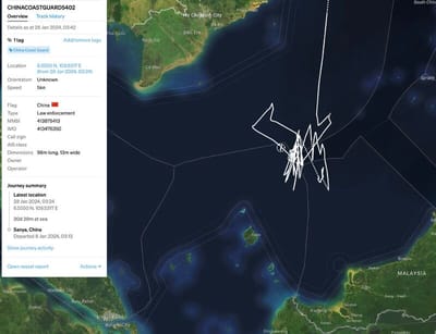 #RayPowell, Director @ #SeaLight | Illuminating Maritime Gray-Zone Activities Via #ShannonBrandao, #ChinaBoss: China Coast Guard Conducts Intrusive Patrols Deep Within Exclusive Economic Zones Of Neighboring Countries