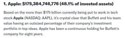 #ValérieNoël, Head Of Trading At #SyzGroup: "Not Everyone Is Diversified. Nearly Half Of Berkshire's Equity Portfolio Is Apple."